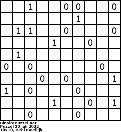 Binaire Puzzel