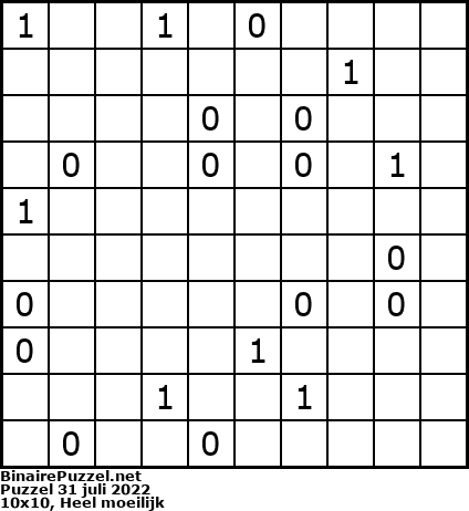 Binaire Puzzel