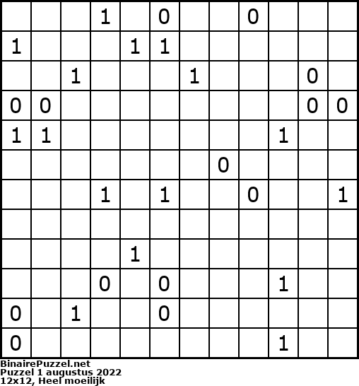 Binaire Puzzel