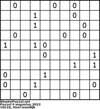 Binaire Puzzel