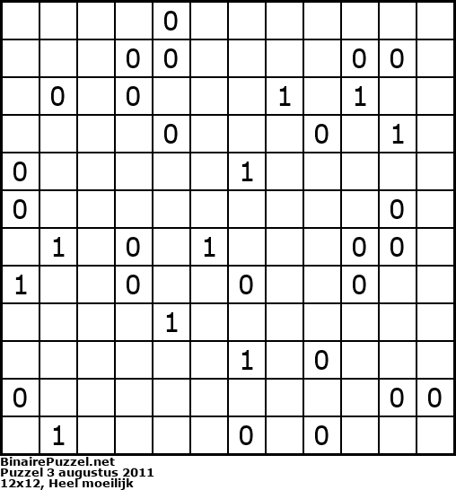 Binaire Puzzel