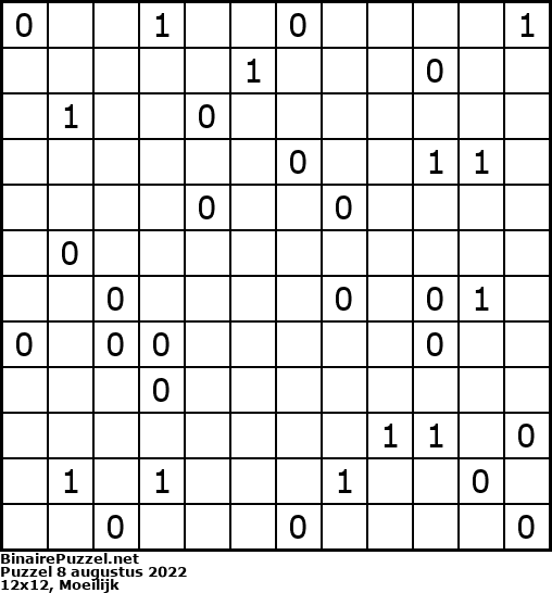 Binaire Puzzel