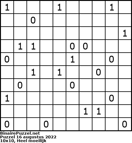 Binaire Puzzel