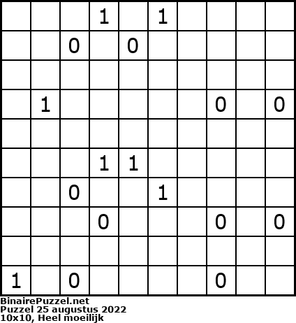 Binaire Puzzel