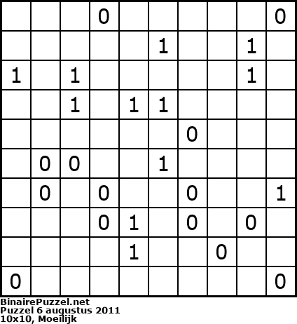 Binaire Puzzel