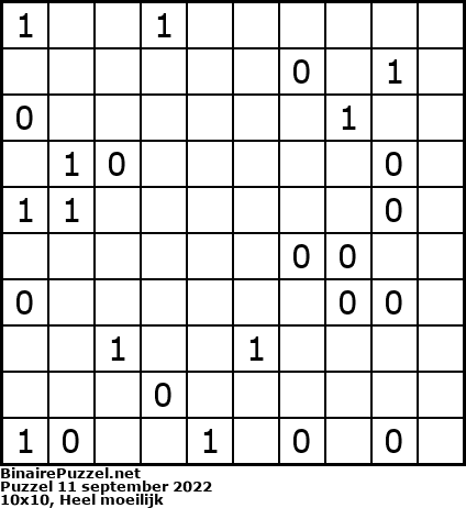 Binaire Puzzel
