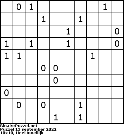 Binaire Puzzel