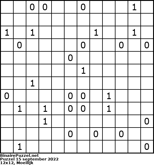 Binaire Puzzel
