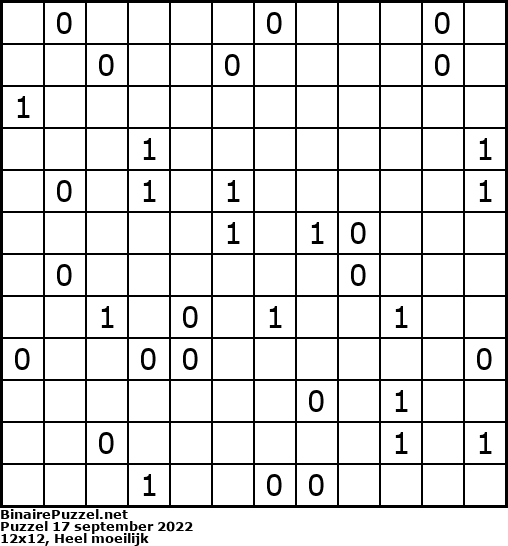 Binaire Puzzel
