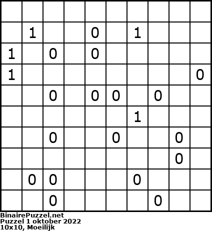Binaire Puzzel