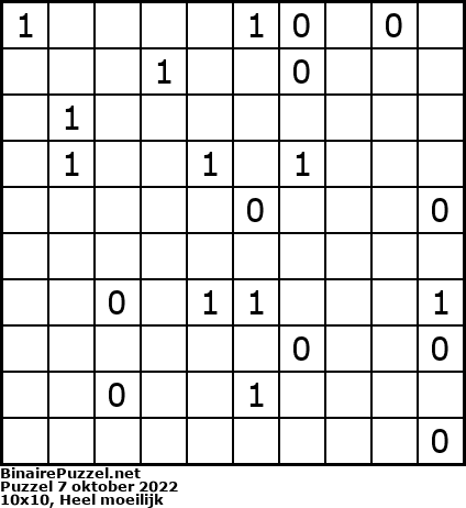Binaire Puzzel