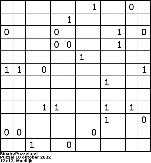 Binaire Puzzel