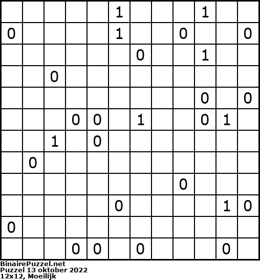 Binaire Puzzel