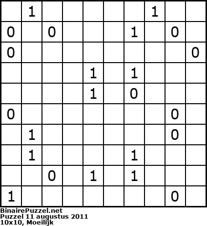 Binaire Puzzel