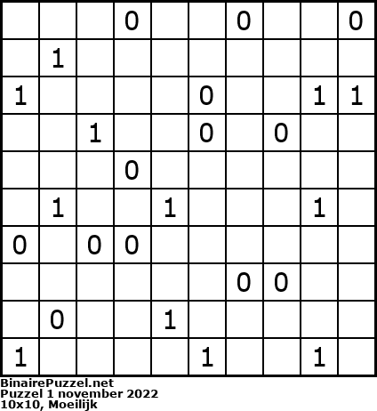 Binaire Puzzel