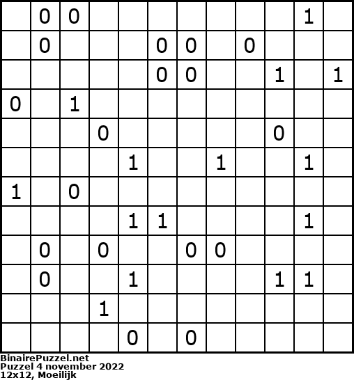 Binaire Puzzel