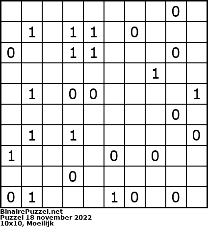 Binaire Puzzel