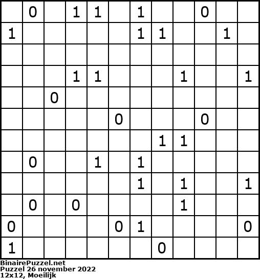 Binaire Puzzel