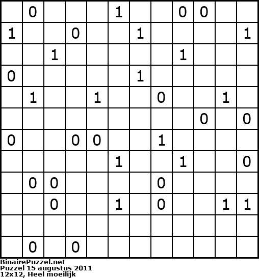Binaire Puzzel
