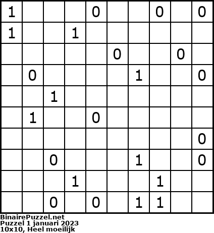 Binaire Puzzel
