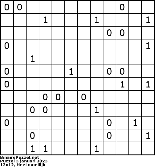 Binaire Puzzel