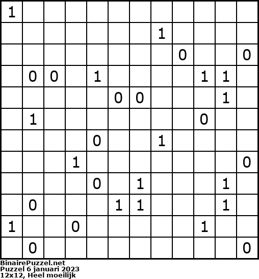 Binaire Puzzel