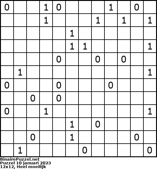 Binaire Puzzel