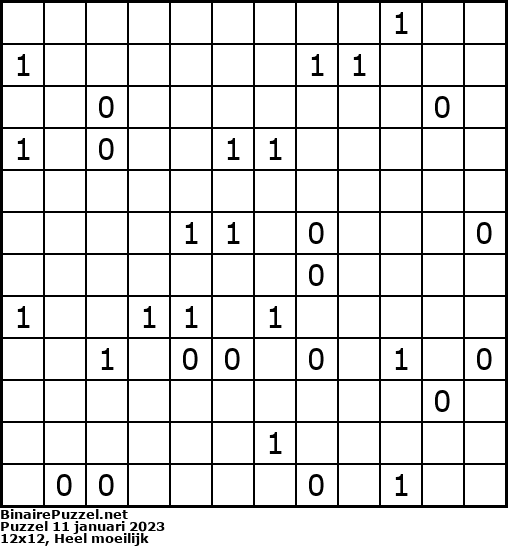 Binaire Puzzel