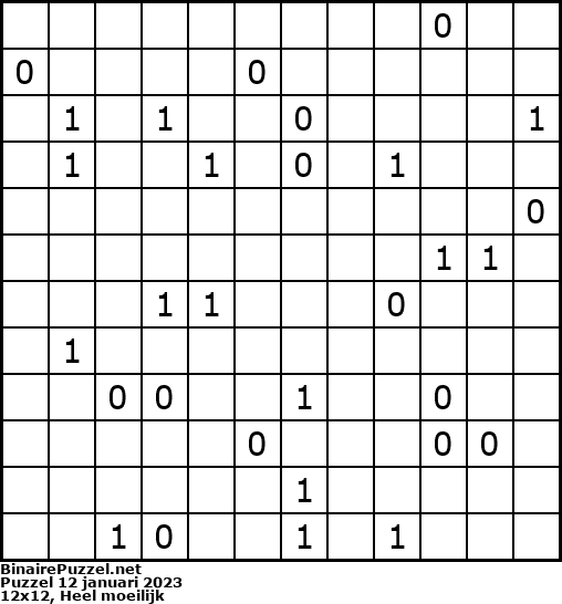 Binaire Puzzel