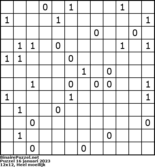 Binaire Puzzel