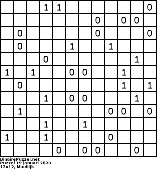 Binaire Puzzel