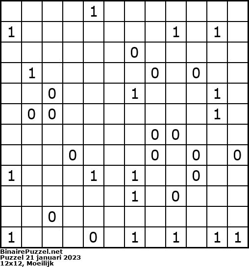 Binaire Puzzel