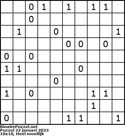 Binaire Puzzel