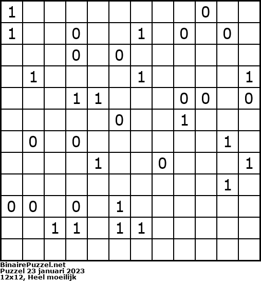 Binaire Puzzel