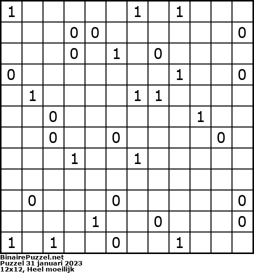 Binaire Puzzel