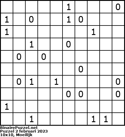 Binaire Puzzel