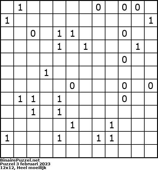 Binaire Puzzel