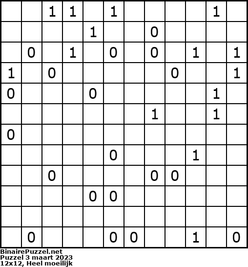 Binaire Puzzel