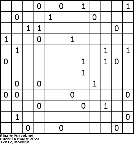 Binaire Puzzel