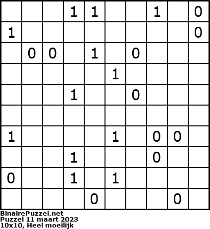 Binaire Puzzel