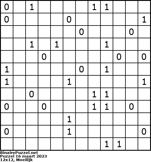 Binaire Puzzel