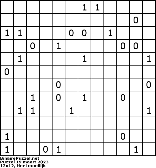 Binaire Puzzel