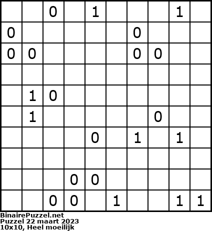 Binaire Puzzel