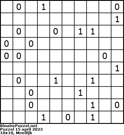 Binaire Puzzel