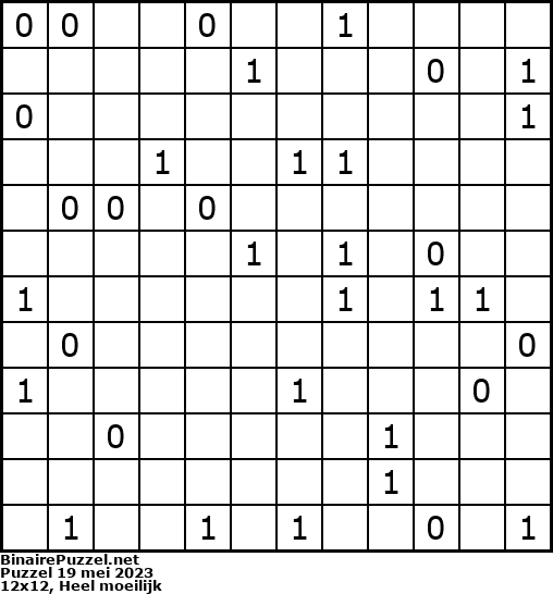 Binaire Puzzel