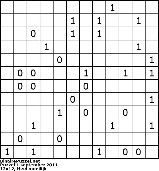 Binaire Puzzel