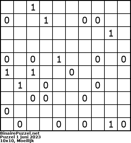 Binaire Puzzel