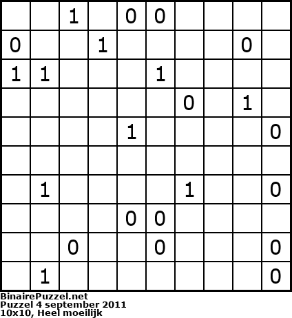 Binaire Puzzel