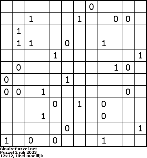 Binaire Puzzel