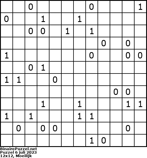 Binaire Puzzel